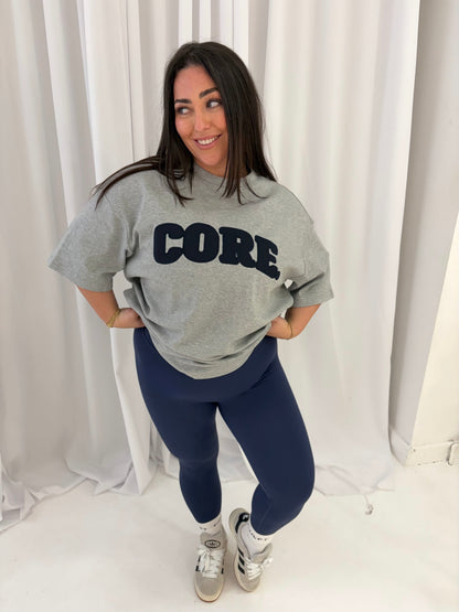CORE Short Sleeve Oversized T-shirt -Grey