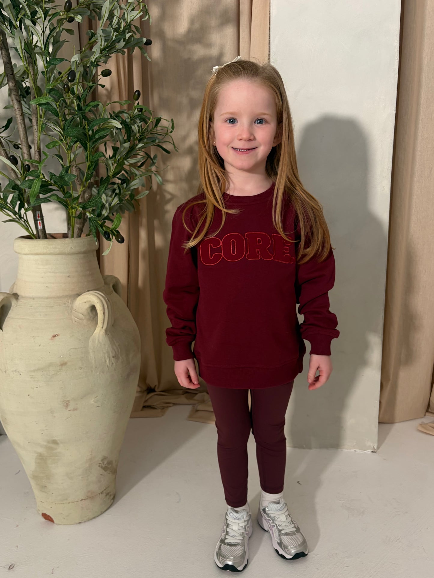 Mini CORE Sweatshirt– Burgundy