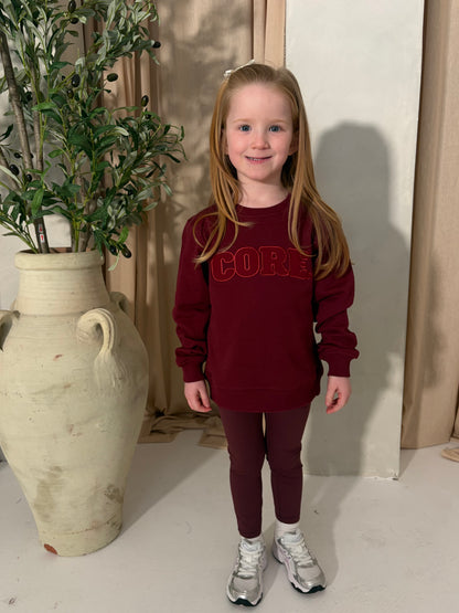 Mini CORE Sweatshirt– Burgundy