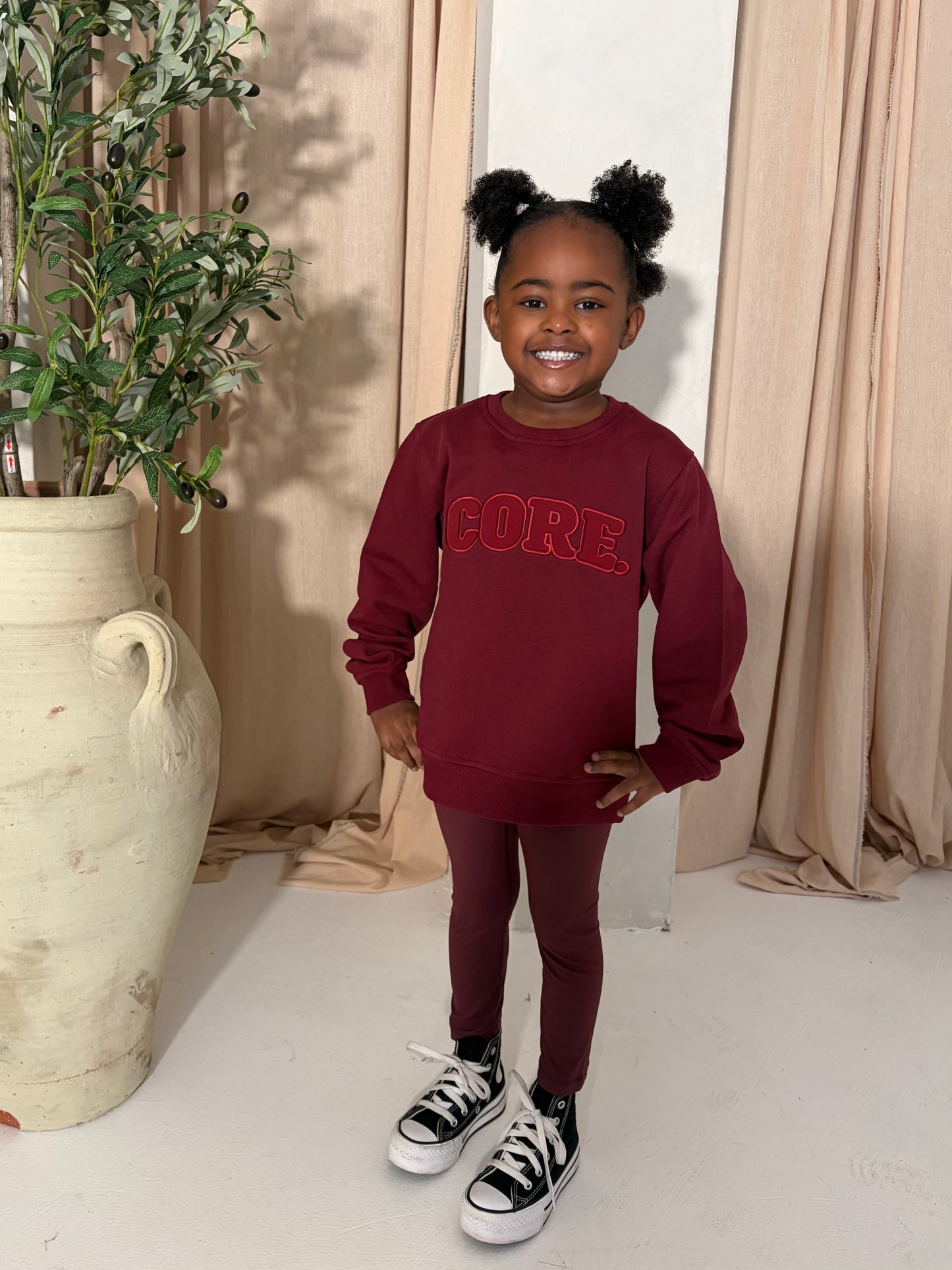 Mini CORE Sweatshirt– Burgundy