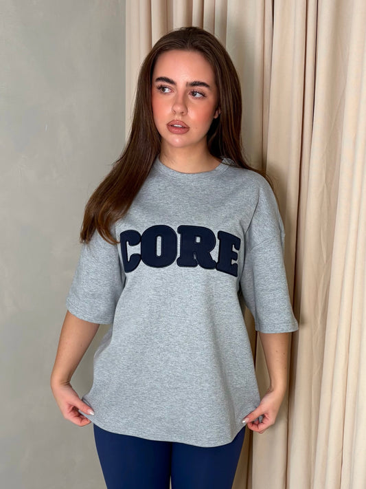 CORE. Short Sleeve Oversized T-shirt -Grey